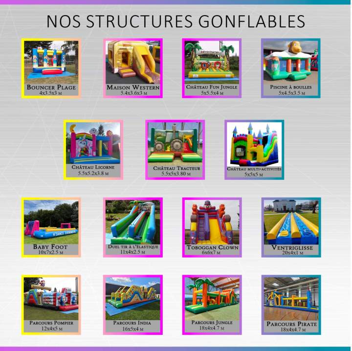 Nos Structures Gonflables